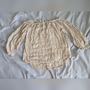 Striped Tan Women's Top